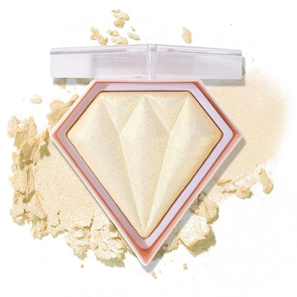 Face Glitter Highlighter Makeup Palette Shimmer Contour Powder Waterproof Long-Lasting Brightens Face Complexion Contour Illuminator Highlighters Blush Powder Makeup Palette - 02 Quicksand Gold